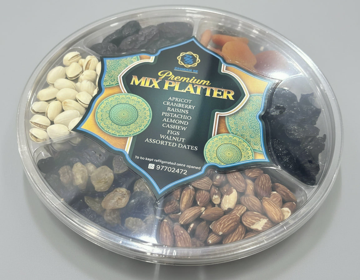 Premium Dried Fruit & Nuts Platter - ZamZam Sg